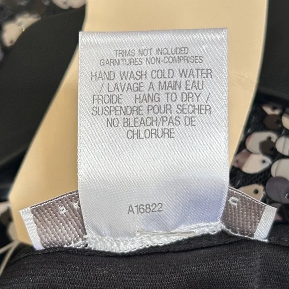 NWT PAPILLON BLANC Sequin Mesh Overlay Tank Top Y2K Whimsigoth Holiday Glam Sz S - Picture 10 of 10